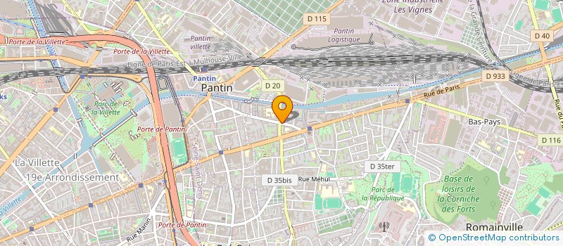 localisation de l'entreprise BATCISSE à PANTIN