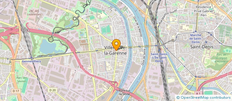 localisation de l'entreprise BATCLAIR  VILLENEUVE-LA-GARENNE