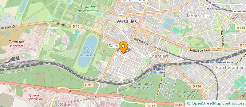 localisation de l'entreprise BATCOM à VERSAILLES