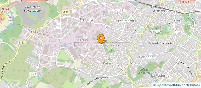 localisation de l'entreprise BATDUEL  TOURNEFEUILLE