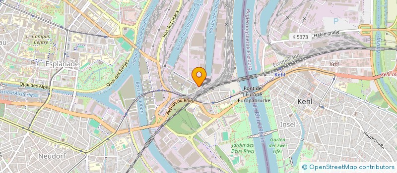 localisation de l'entreprise BATEAU DU RHIN à STRASBOURG