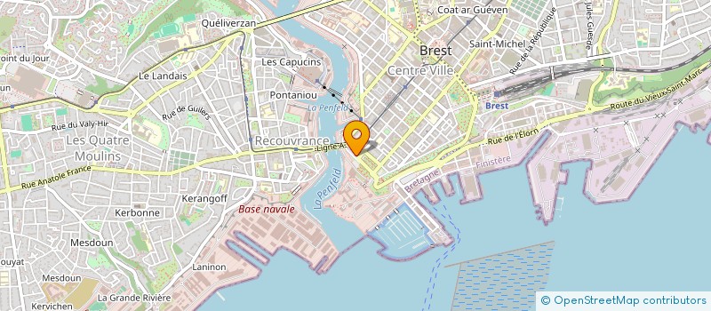 localisation de l'entreprise BATEAU ECOLE DE L'IROISE à BREST