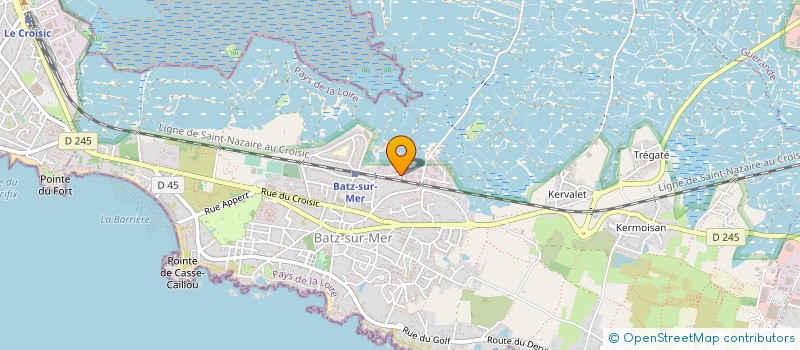 localisation de l'entreprise BATEAU ECOLE DU CROISIC à BATZ-SUR-MER