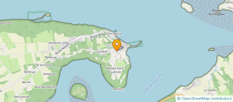 localisation de l'entreprise BATEAU ECOLE LE NAVIGATEUR  LANDEVENNEC