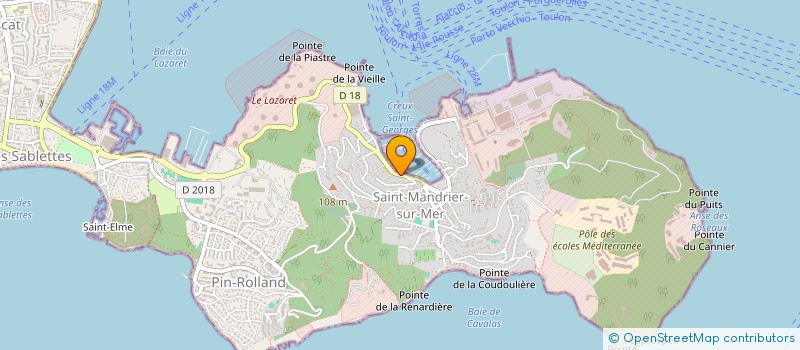 localisation de l'entreprise BATEAU ECOLE REMI à SAINT-MANDRIER-SUR-MER