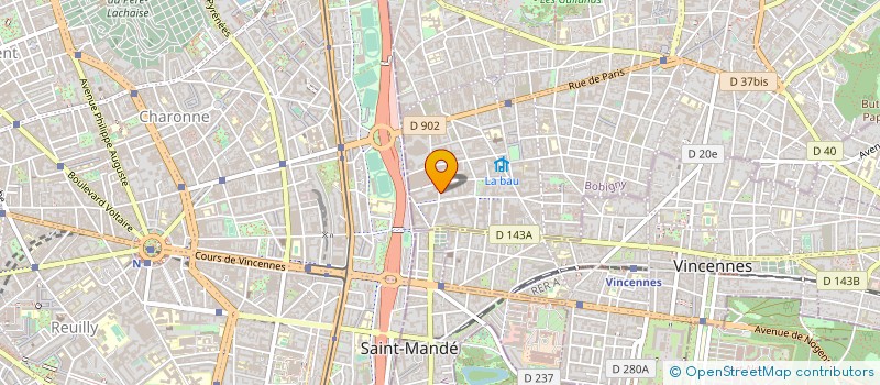 localisation de l'entreprise BATEC à MONTREUIL