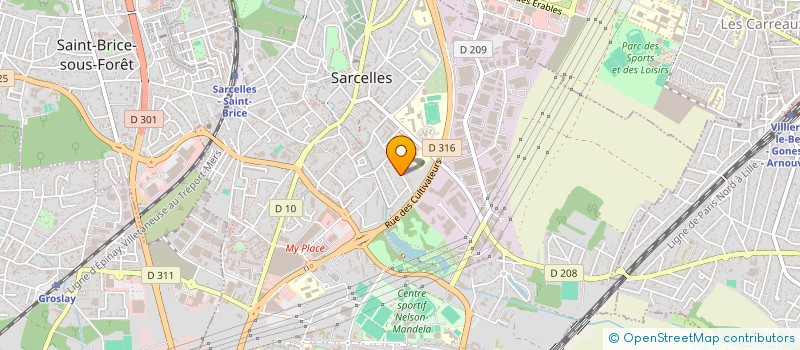 localisation de l'entreprise BATEC  SARCELLES