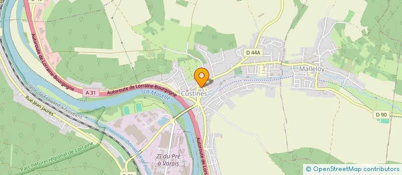 localisation de l'entreprise BATEC HOLDING  CUSTINES