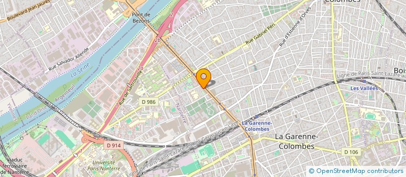 localisation de l'entreprise BATEC ING à COLOMBES