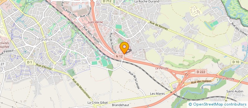 localisation de l'entreprise BATECH S.A.R.L à TREGUEUX