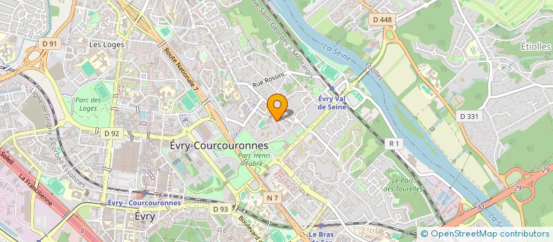 localisation de l'entreprise BATECHMATIC à EVRY-COURCOURONNES