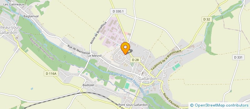 localisation de l'entreprise BATECO à GALLARDON