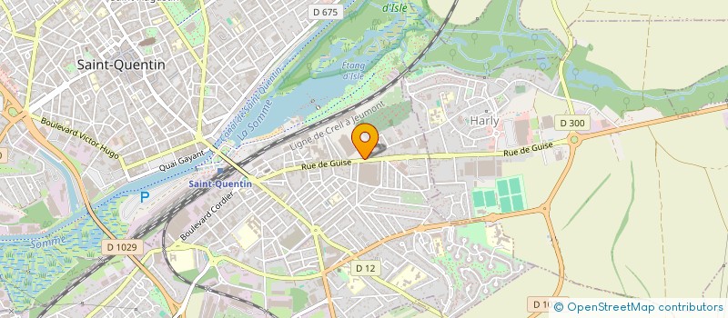 localisation de l'entreprise BATECO à SAINT-QUENTIN