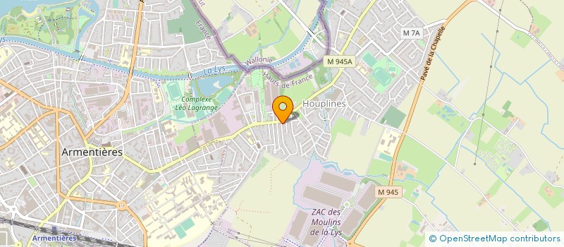 localisation de l'entreprise BATECO  HOUPLINES