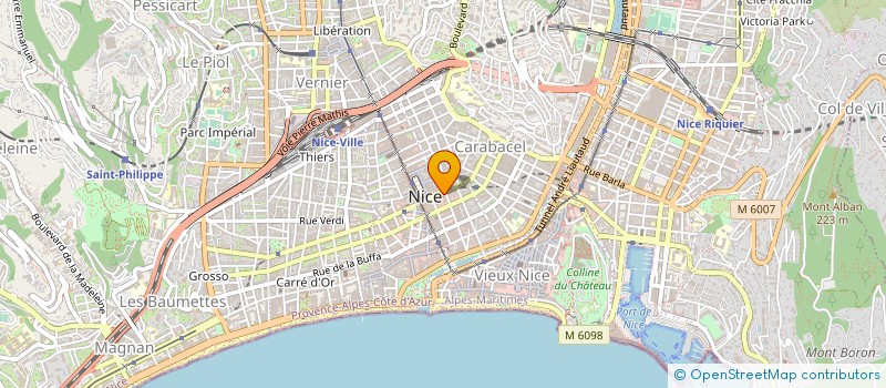 localisation de l'entreprise BATECO SOC IMMOBILIERE à NICE