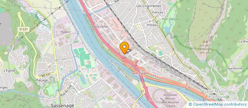 localisation de l'entreprise BATECOLE 38  SAINT-EGREVE