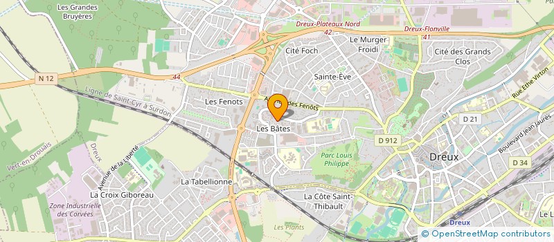 localisation de l'entreprise BATEDIS à DREUX