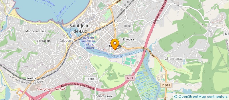 localisation de l'entreprise BATEGIN à SAINT-JEAN-DE-LUZ