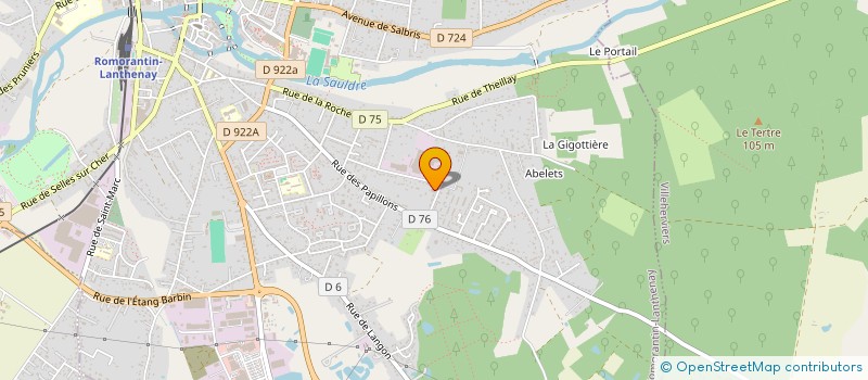 localisation de l'entreprise BATEIRA  ROMORANTIN-LANTHENAY