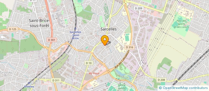 localisation de l'entreprise BATEK à SARCELLES