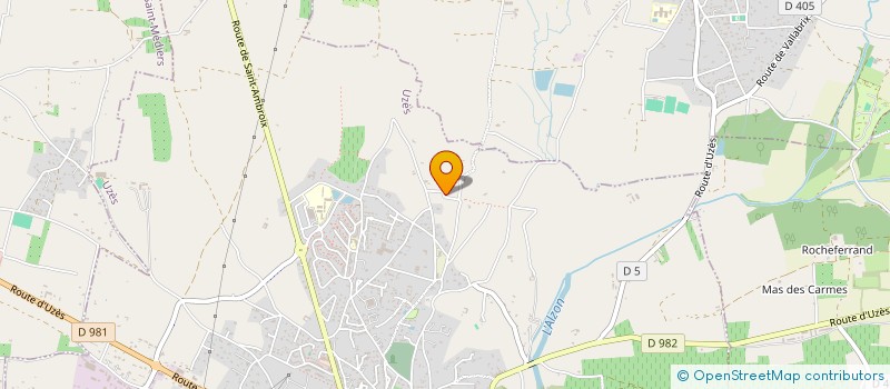 localisation de l'entreprise BATELEC  UZES