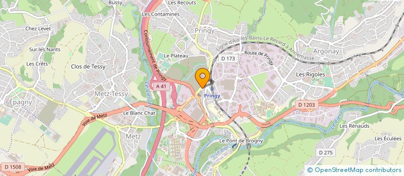 localisation de l'entreprise BATELEC  EPAGNY METZ-TESSY