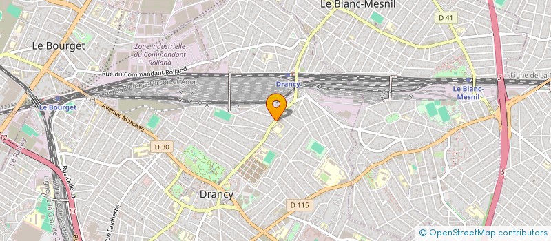 localisation de l'entreprise BATELI à DRANCY
