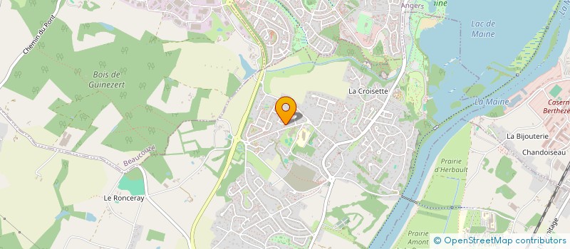 localisation de l'entreprise BATELIERS EN LOIRE ET MAINE  BOUCHEMAINE