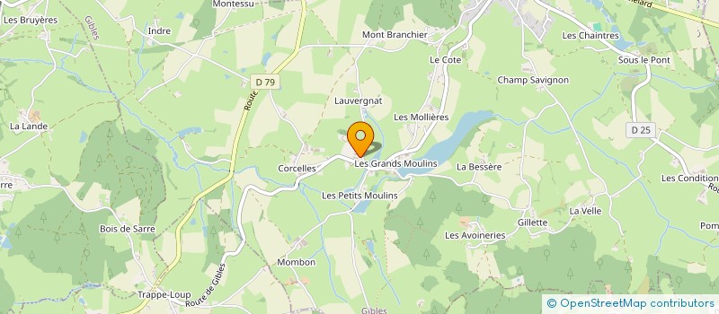 localisation de l'entreprise BATELS à GIBLES