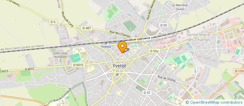 localisation de l'entreprise BATEN BATIMENT.ESPACES VERTS.NETTOIEMENT  YVETOT