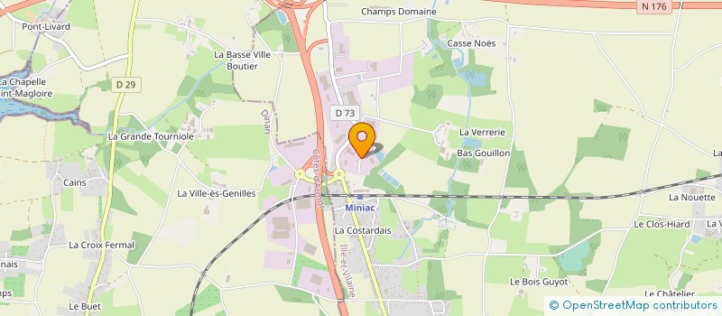 localisation de l'entreprise BATEOS  MINIAC-MORVAN