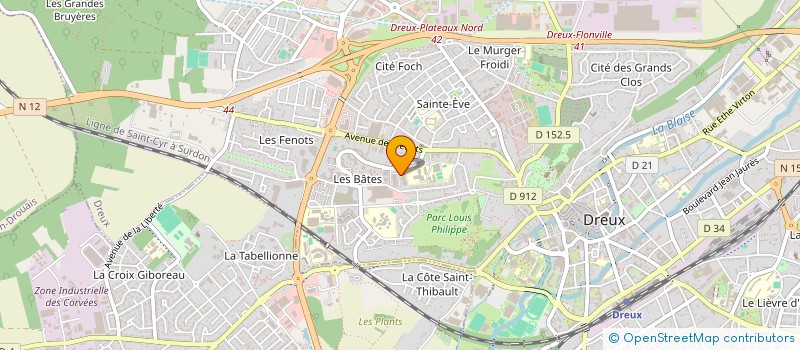 localisation de l'entreprise BATES A'VENIR à DREUX