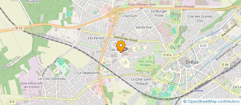 localisation de l'entreprise BATES PRIMEUR à DREUX