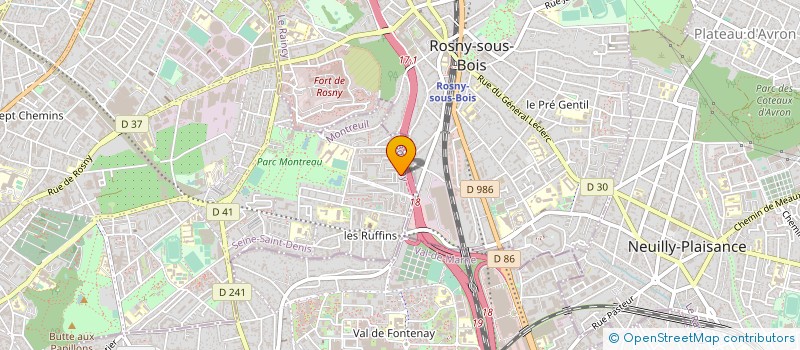 localisation de l'entreprise BATEXE à MONTREUIL