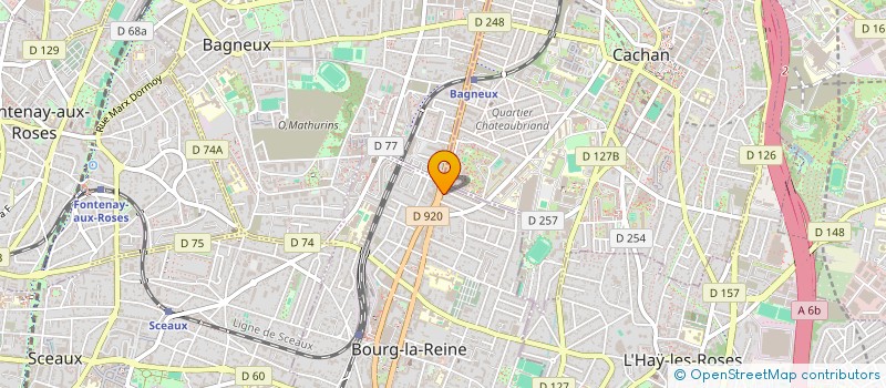 localisation de l'entreprise BATEXTRA à BOURG-LA-REINE