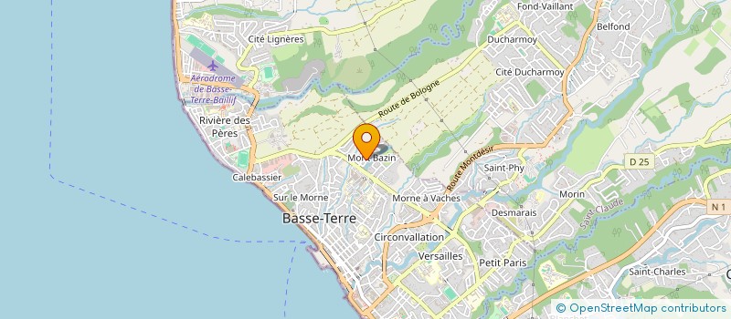 localisation de l'entreprise BATEYE à BASSE-TERRE