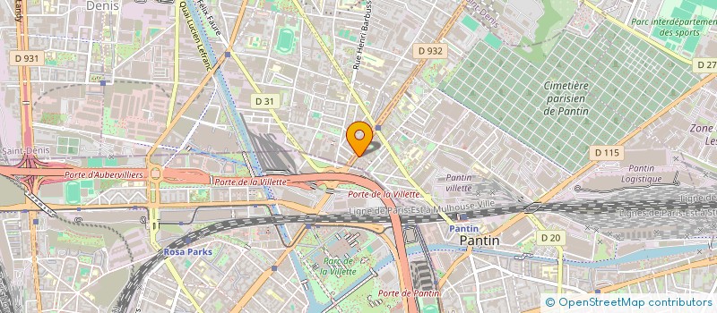 localisation de l'entreprise BATFILMS  PANTIN