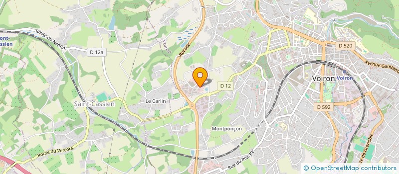 localisation de l'entreprise BATH DISTRIBUTION SANITAIRE FRANCE à VOIRON