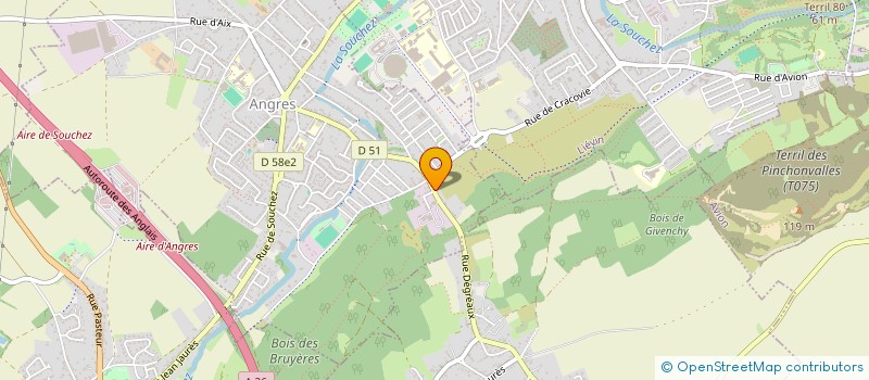 localisation de l'entreprise BATHAN FRANCE à ANGRES