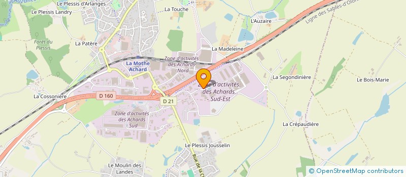 localisation de l'entreprise BATHELY  LES ACHARDS