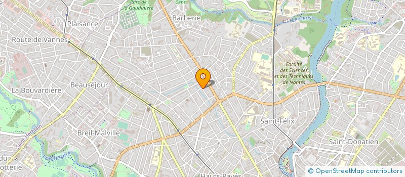 localisation de l'entreprise BATHIRE à NANTES