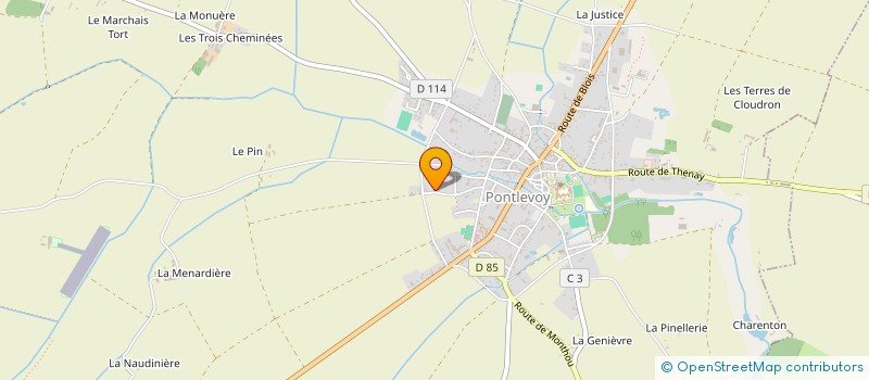 localisation de l'entreprise BATHYS  PONTLEVOY