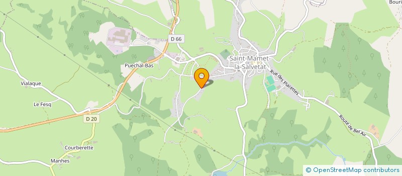 localisation de l'entreprise BATI 15 à SAINT-MAMET-LA-SALVETAT