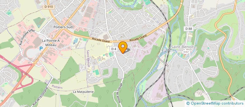 localisation de l'entreprise BATI 2000 à SAINT-BENOIT
