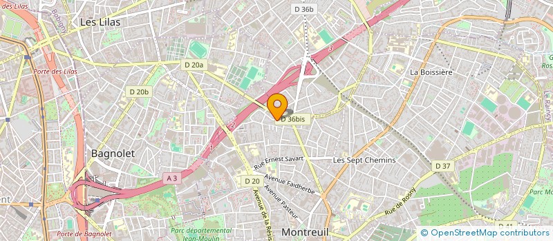 localisation de l'entreprise BATI 2005 à MONTREUIL