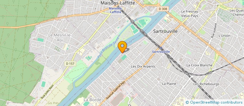 localisation de l'entreprise BATI 2020  SARTROUVILLE