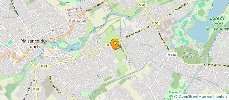 localisation de l'entreprise BATI 2M à PLAISANCE-DU-TOUCH
