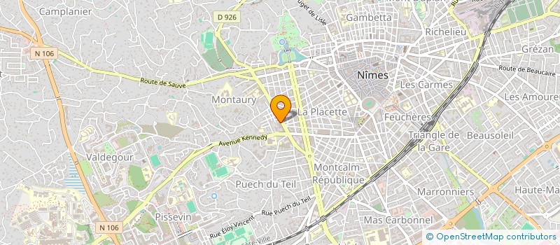 localisation de l'entreprise BATI 2O  NIMES