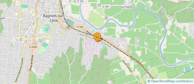 localisation de l'entreprise BATI 30 à BAGNOLS-SUR-CEZE