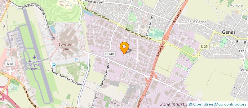 localisation de l'entreprise BATI à CHASSIEU